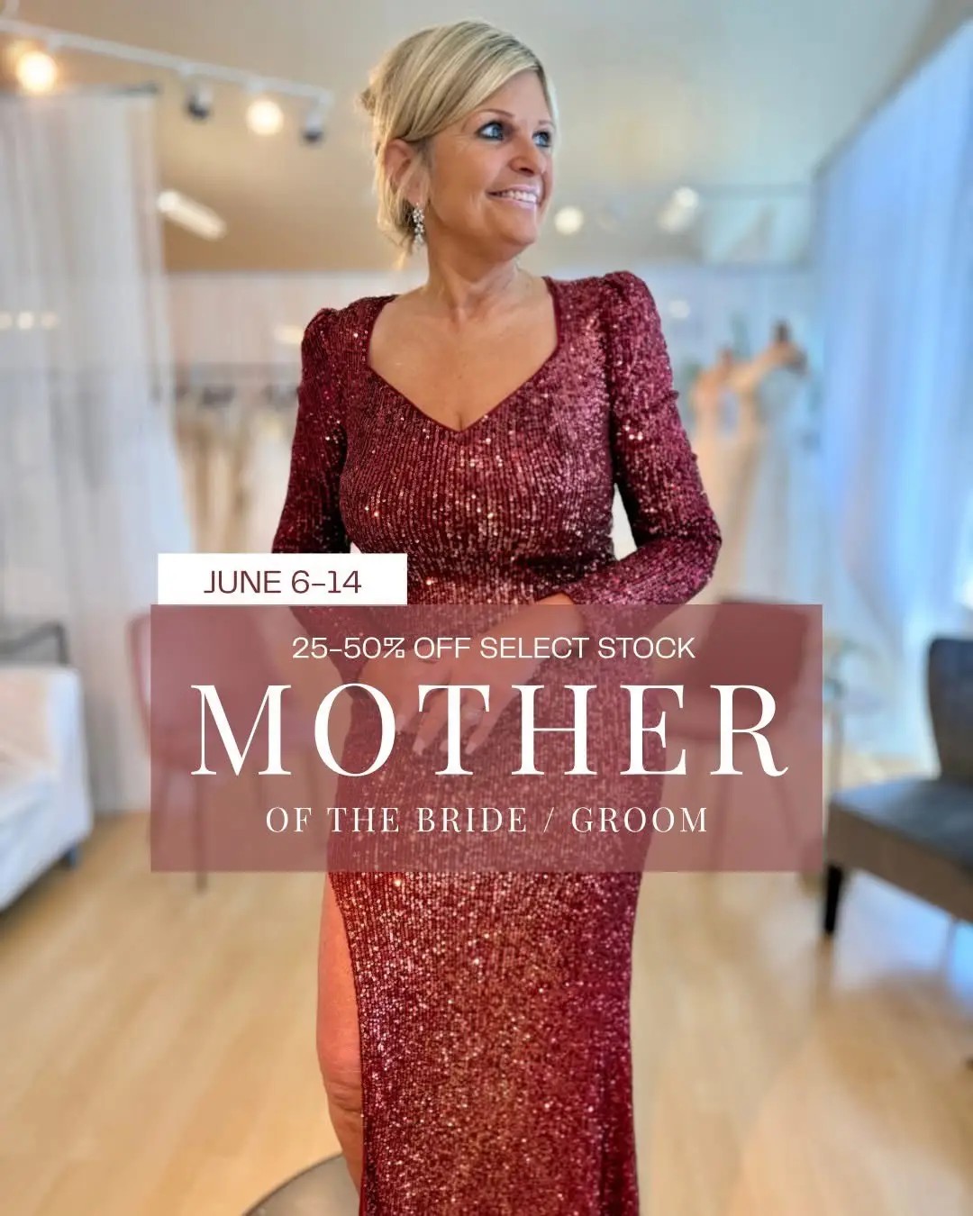 Mother of the Bride and Groom Sale Event